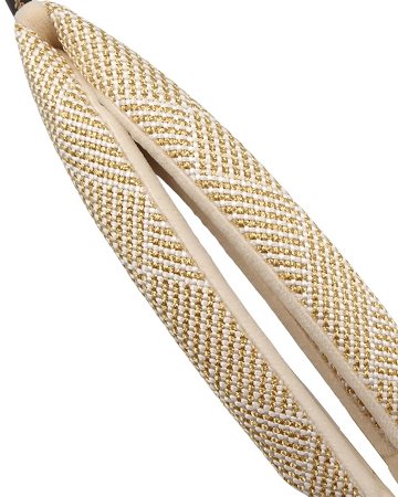 衿秀 鼻緒 組紐 白よごしと金糸の画像