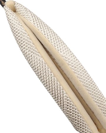 衿秀 鼻緒 組紐 白よごしと銀糸の画像