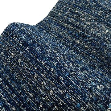 小林純子 「裂織布（さきおりふ）・仕立て上がり」 角帯 藍色系画像