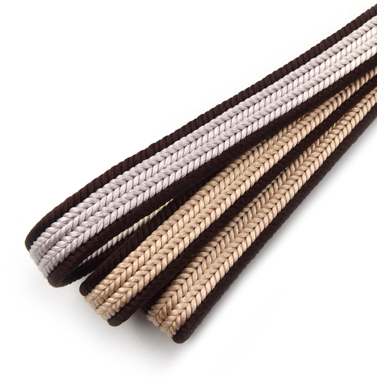 中村航太（中村正） 「四段綾竹組」 手組 鶸色と白茶と白梅鼠 切り房 ＜即日発送可＞の画像