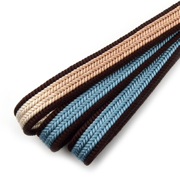 中村航太（中村正） 「四段綾竹組」 手組 浅縹と丁子茶と練色 切り房 ＜即日発送可＞の画像