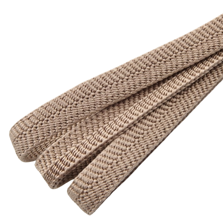 衿秀 帯締め 三分紐 白茶 ＜即日発送可＞の画像