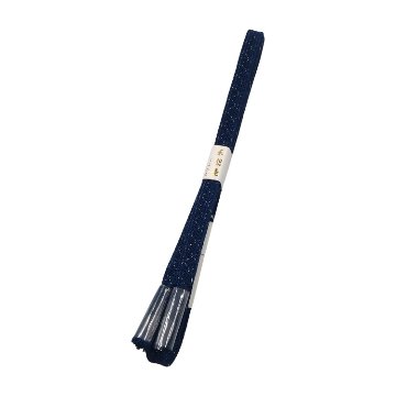 衿秀 夏帯締め 紺色に銀散らし ＜即日発送可＞の画像