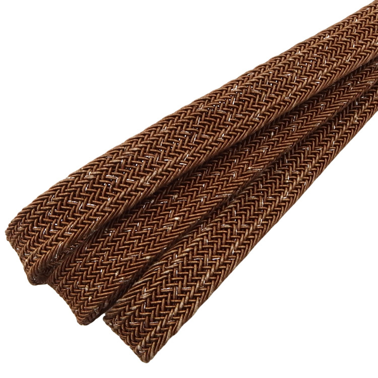 衿秀 夏帯締め 唐茶に銀散らし ＜即日発送可＞の画像