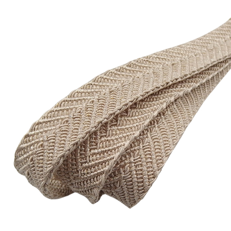 和小物さくら 夏帯締め 高台笹波カバーリング銀レース 白茶＜即日発送可＞の画像