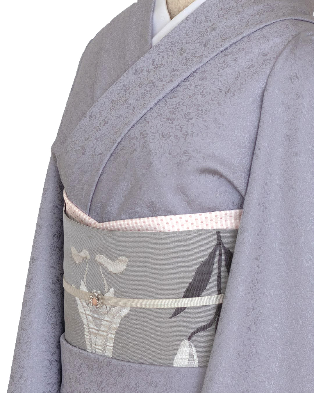 渡敬 帯揚げ 行儀角通し ドット 桃色＜即日発送可＞の画像