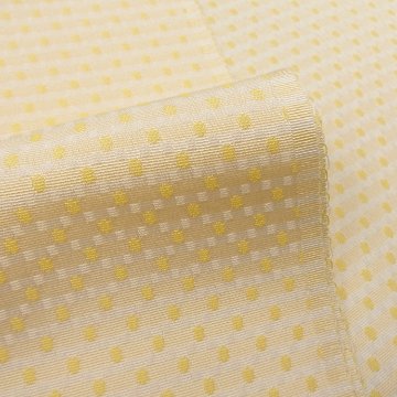 渡敬 帯揚げ 行儀角通し ドット 淡黄＜即日発送可＞の画像