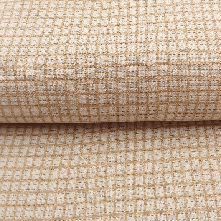 和小物さくら 絽 夏帯揚げ 格子柄 白茶 ＜即日発送可＞の画像