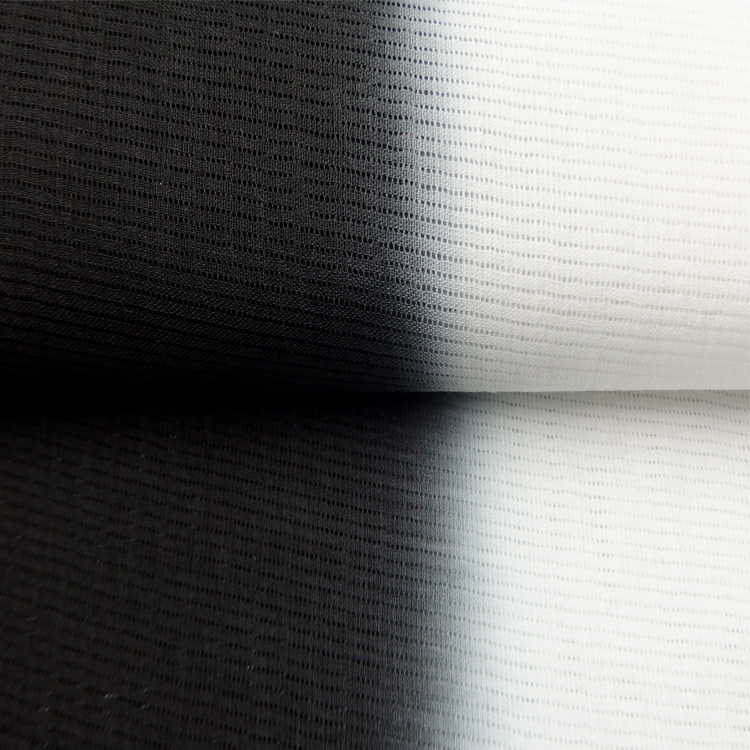 衿秀 麻絽 夏帯揚げ 二色ぼかし 墨黒×白 ＜即日発送可＞の画像