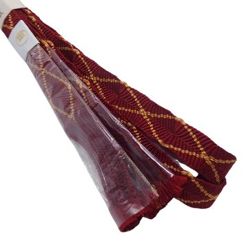 渡敬 帯締め 高台唐組菱タコ房 濃紅に金糸 ＜即日発送可＞の画像