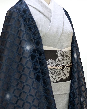 渡敬×青木健太郎商店 帯締め 綾竹耳縞経巻撚房 藍墨と桜鼠と白緑＜即日発送可＞の画像