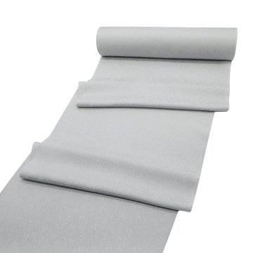 ＜お仕立て代込＞京都丹後の機屋×千成堂着物店 「葡萄唐草 伊予生糸 一尺三分着尺」 白鼠（色無地）の画像