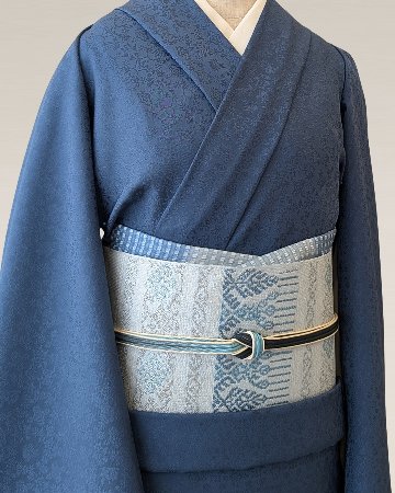 衿秀 帯締め 綾竹組ぼかし 藍鉄から空色＜即日発送可＞の画像