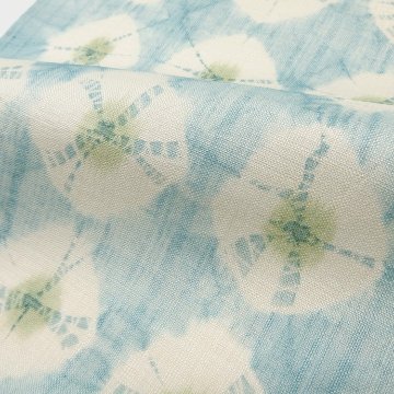 泉織物 「桐生絞(桐生織)」 九寸名古屋帯 白群＜お仕立て代込＞の画像