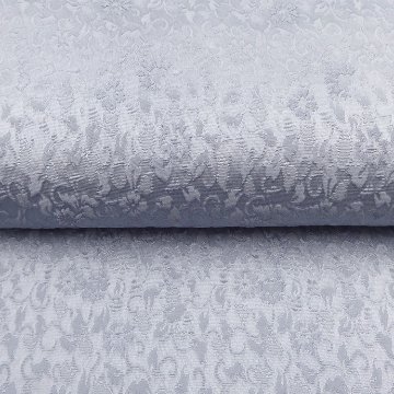 衿秀 帯揚げ 織巧紋 花唐草の地紋 薄花色＜即日発送可＞の画像