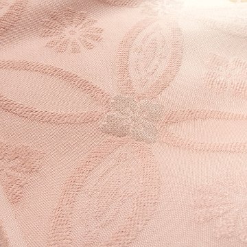 渡敬 帯揚げ 唐織八丁織七宝 丹後ちりめん 鴇色 ＜即日発送可＞の画像