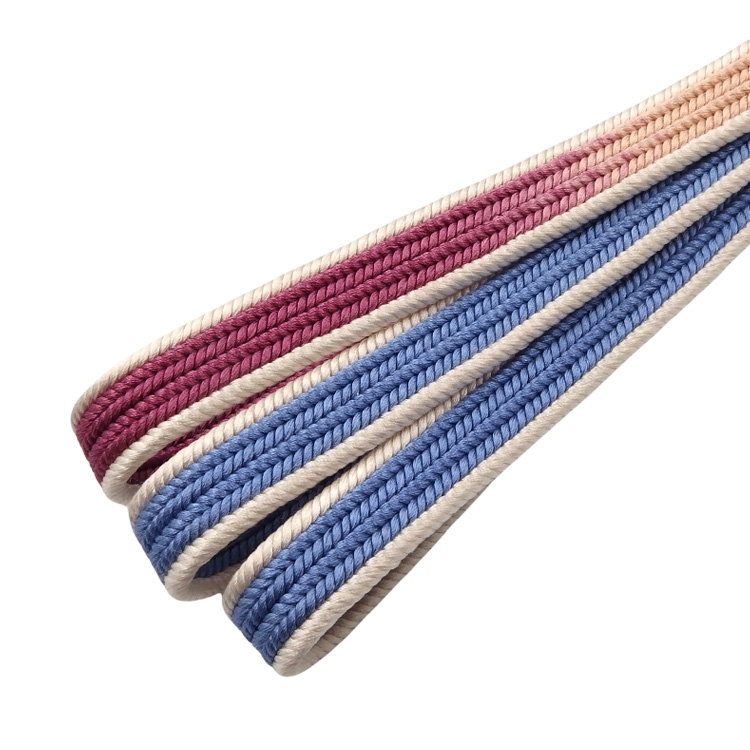 中村航太（中村正） 「四段綾竹組」 手組 薄花色と紅紫と洗柿 切り房 ＜即日発送可＞の画像