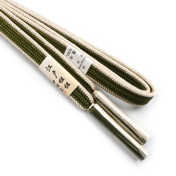 中村航太（中村正） 「四段綾竹組」 手組 花浅葱と鶯色と砂色 切り房 ＜即日発送可＞の画像