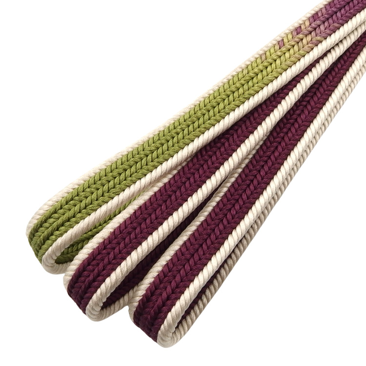 中村航太（中村正） 「四段綾竹組」 手組 京紫から鶯色 切り房 ＜即日発送可＞の画像