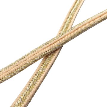 渡敬 帯締め 新ゆるぎ金銀耳付 撚房 洗柿＜即日発送可＞の画像