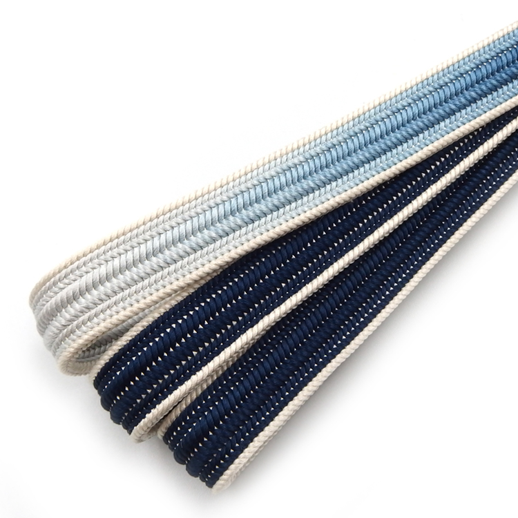 和小物さくら 帯締め 鉄紺から藍白ぼかし 撚り房 ＜即日発送可＞の画像