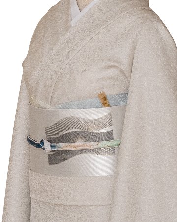和小物さくら 帯締め 高麗大和段暈し 納戸色から曙色、青磁色（グラデーション）に金糸＜即日発送可＞の画像