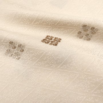 和小物さくら 帯揚げ 紋意匠菱柄 生成色＜即日発送可＞の画像
