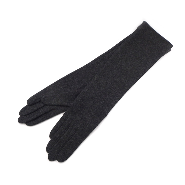 和小物さくら カシミヤ ロンググローブ 手袋 チャコールグレー ＜即日発送可＞の画像