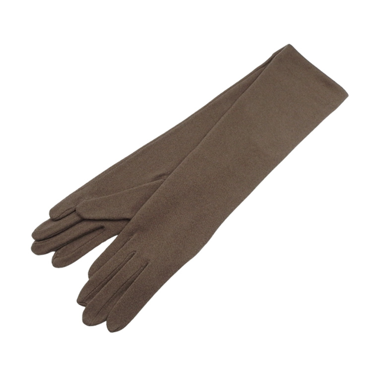 和小物さくら カシミヤ ロンググローブ 手袋 モカ ＜即日発送可＞の画像
