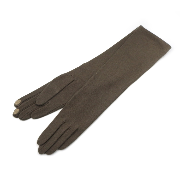 和小物さくら カシミヤ ロンググローブ 手袋 モスグリーン ＜即日発送可＞の画像