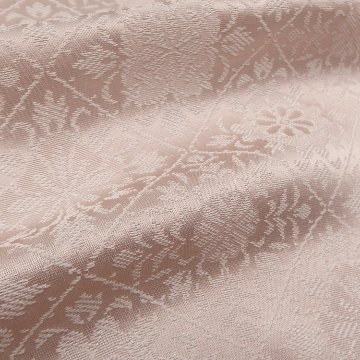 衿秀 帯揚げ 菱花ぼかし 鴇鼠から練色＜即日発送可＞の画像