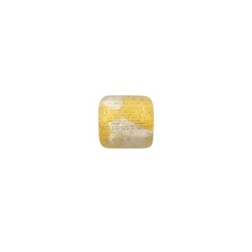 田上惠美子 硝子の帯留 「光」  ガラス・金箔・銀箔の画像