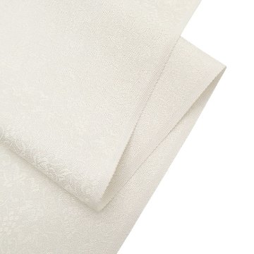＜お仕立て代込＞京都丹後の機屋×千成堂着物店 「葡萄唐草 伊予生糸 一尺三分着尺」 象牙色（色無地）の画像