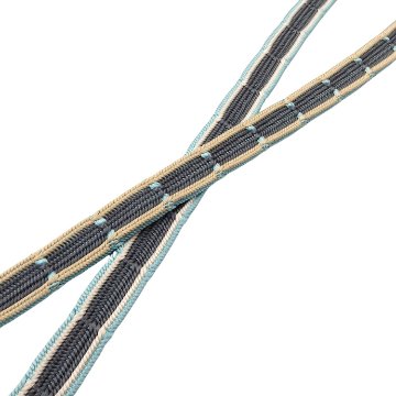 和小物さくら 帯締め 綾竹組竹節柄 銀鼠に水色と薄香 切り房 ＜即日発送可＞の画像