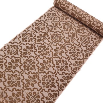 ＜お仕立て代込＞洛風林 「名物高麗錦」 高麗織（こまおり）塩蔵繭糸 九寸名古屋帯 退紅色の画像