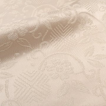 衿秀 帯揚げ 唐織たてぼかし 練色と白藍＜即日発送可＞の画像