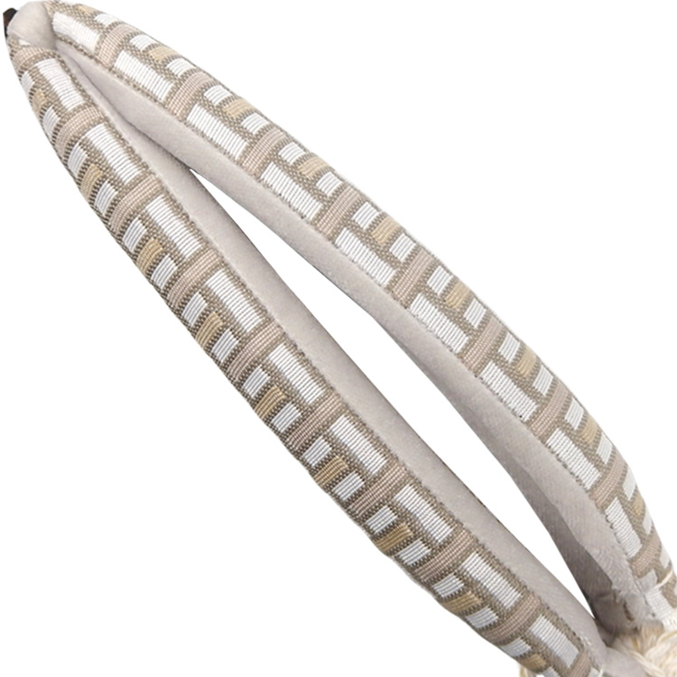 衿秀 鼻緒 幾何学文様 白鼠の画像