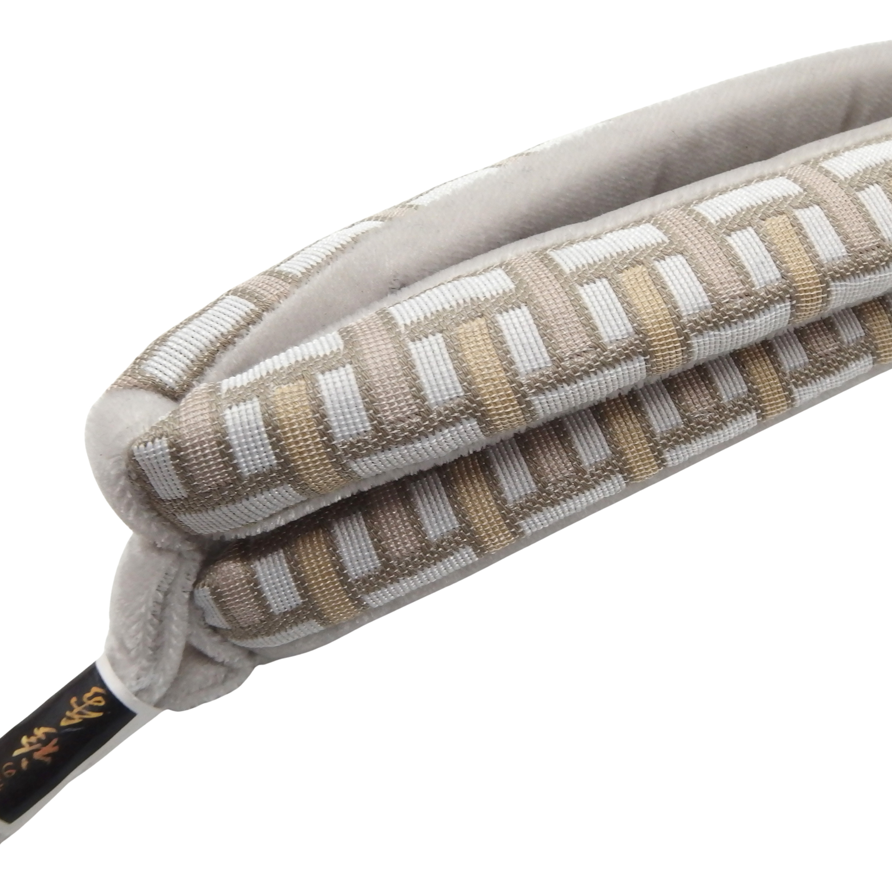 衿秀 鼻緒 幾何学文様 白鼠の画像