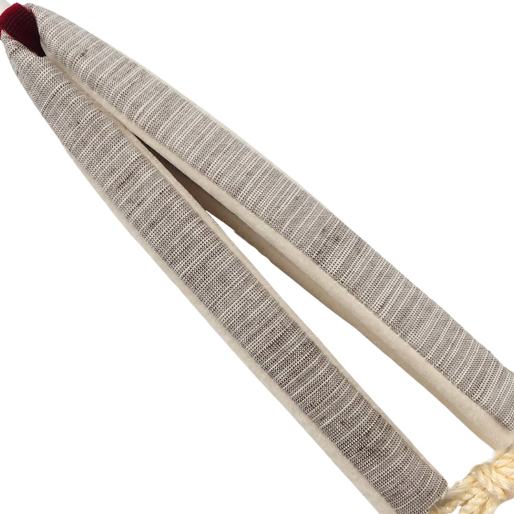 柳川千秋×千成堂着物店 「草木染・手織絣」 鼻緒 煤色（チャコールグレー系）に渋臙脂の画像