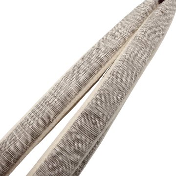 柳川千秋×千成堂着物店 「草木染・手織絣」 鼻緒 煤色（チャコールグレー系）に渋臙脂の画像