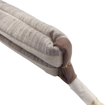 柳川千秋×千成堂着物店 「草木染・手織絣」 鼻緒 煤色（チャコールグレー系）に胡桃染の画像