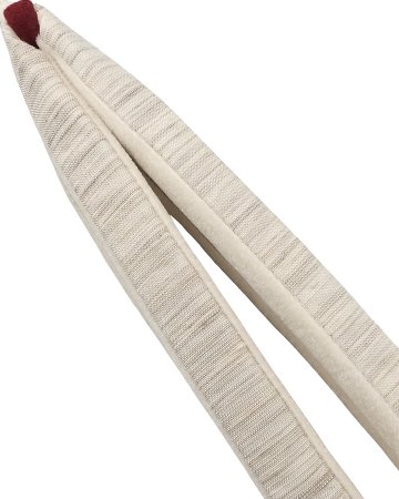 柳川千秋×千成堂着物店 「草木染・手織絣」 鼻緒 白茶に黒臙脂の画像