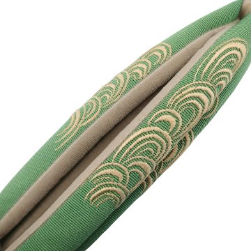 衿秀 鼻緒 水輪刺繍 青磁色の画像