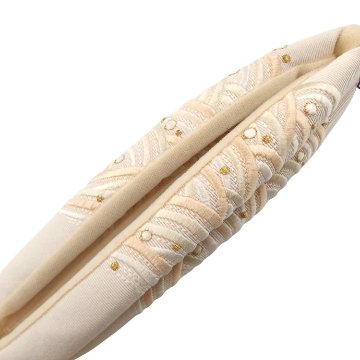 衿秀 鼻緒 波文様 生成色に洗柿の画像
