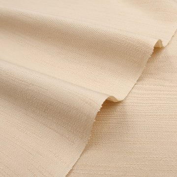 千成堂着物店 一点もの帯揚げ 「練色 × 紬糸入り」 帯揚げ ＜即日発送可＞ の画像