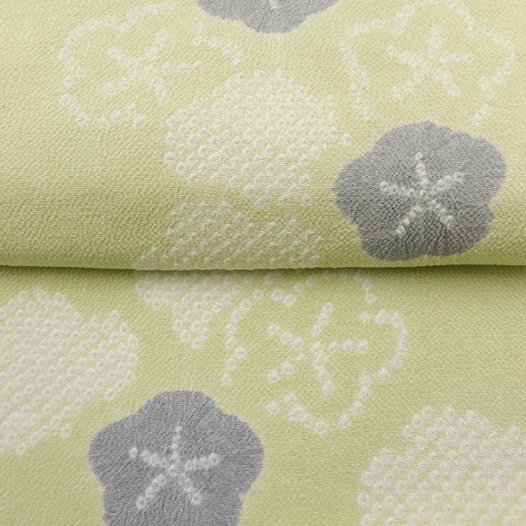 衿秀 帯揚げ 絞りの梅 疋田絞り 薄萌葱に桔梗鼠 ＜即日発送可＞の画像