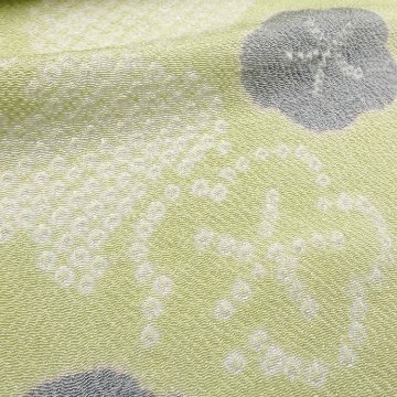 衿秀 帯揚げ 絞りの梅 疋田絞り 薄萌葱に桔梗鼠 ＜即日発送可＞の画像