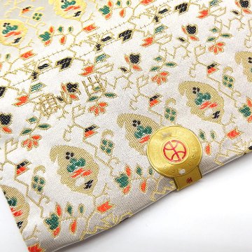 ＜お仕立て代込＞龍村美術織物 「想い出」 袋帯 白銀（光沢のある白地系）の画像
