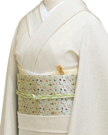 ＜お仕立て代込＞龍村美術織物 「想い出」 袋帯 白銀（光沢のある白地系）の画像