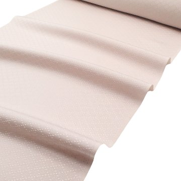 ＜お仕立て代込＞京都丹後の機屋×千成堂着物店 「野蚕白着尺 菱」 灰桜色（奥に青みの灰ピンク系・色無地） の画像